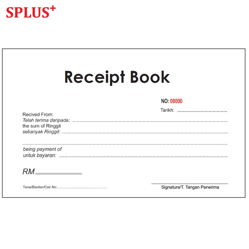 Receipt Book Template Pages